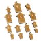 Outhouse Silhouette Toilet Mini Wood Shape Charms Jewelry DIY Craft